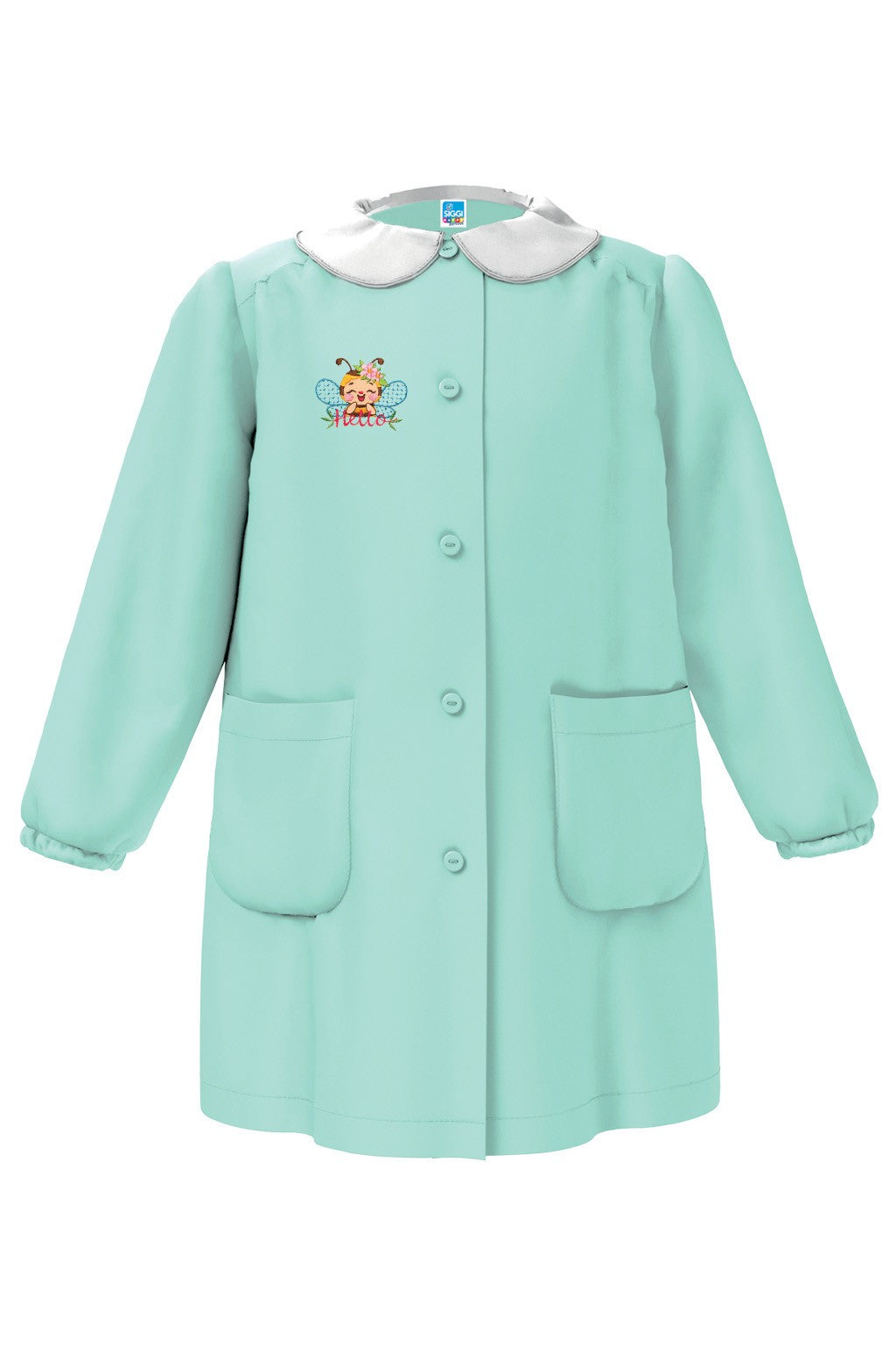 Grembiule Siggi scuola materna Bimba Verde nuove fantasie