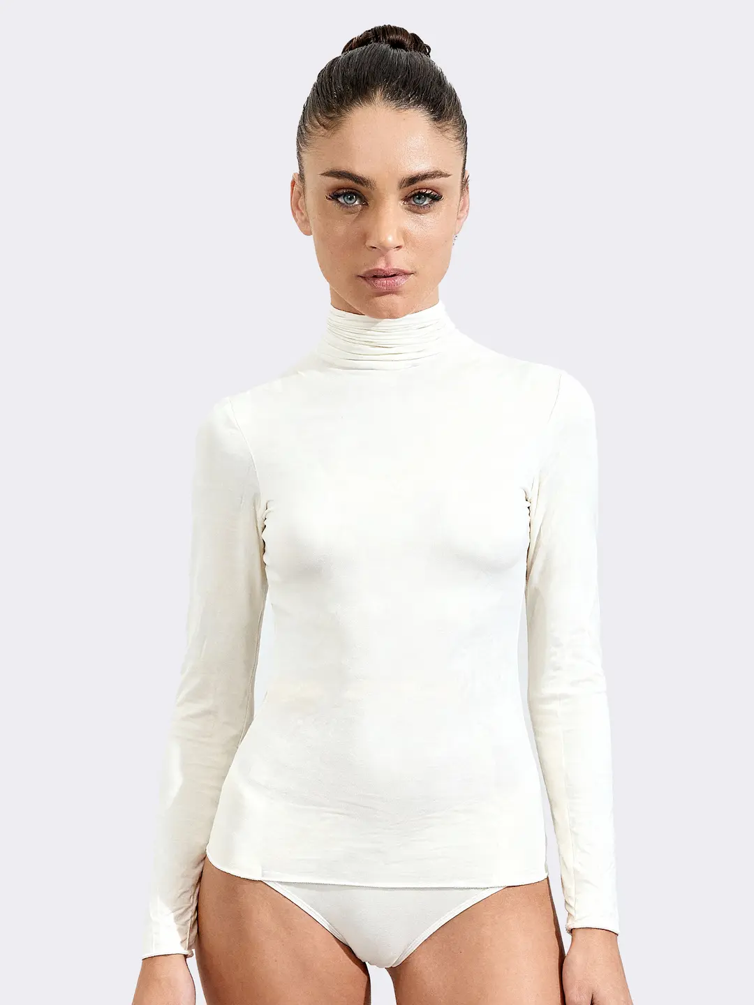 Dolcevita manica lunga intimo donna Ciocca Pura in Cashmere & Modal P0714M