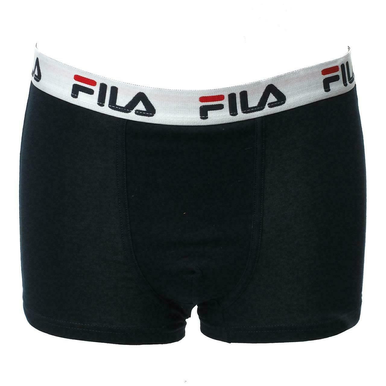 Bipack Boxer uomo Fila art. FU5016/2 cotone elasticizzato Bianco Blu Grigio