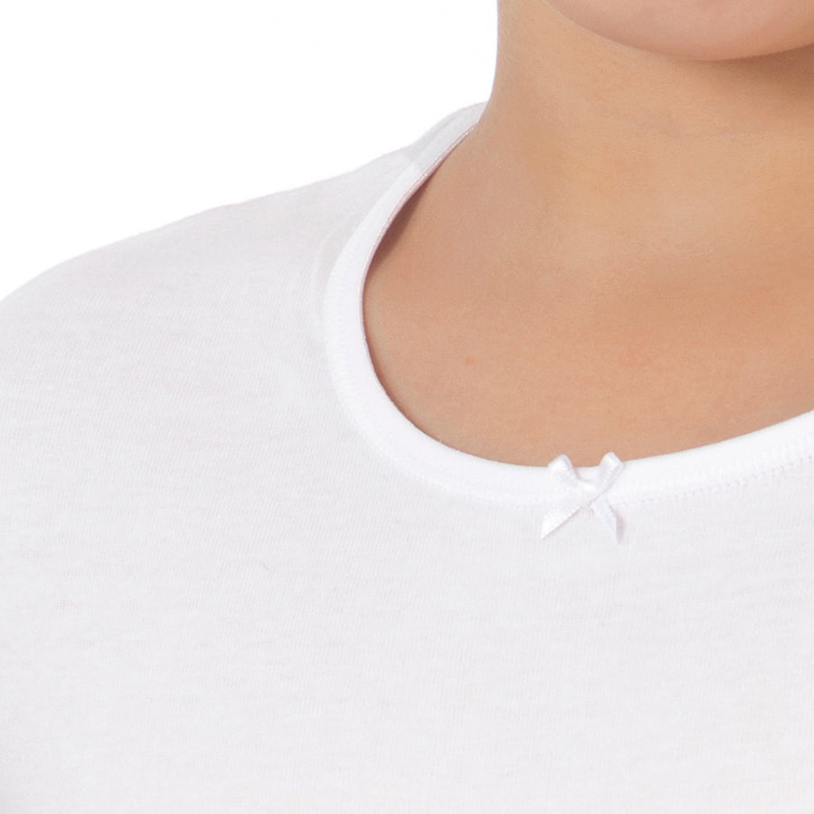 60192 mezza manica femmina bianco