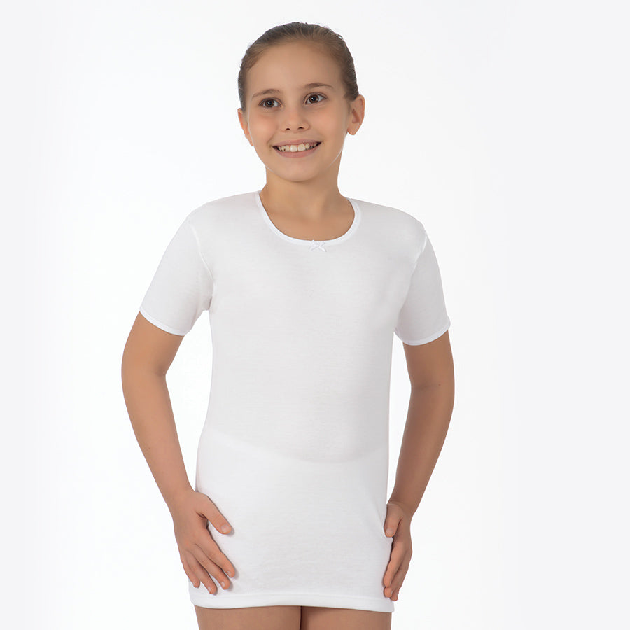 60204 mezza manica bimba cotone felpato