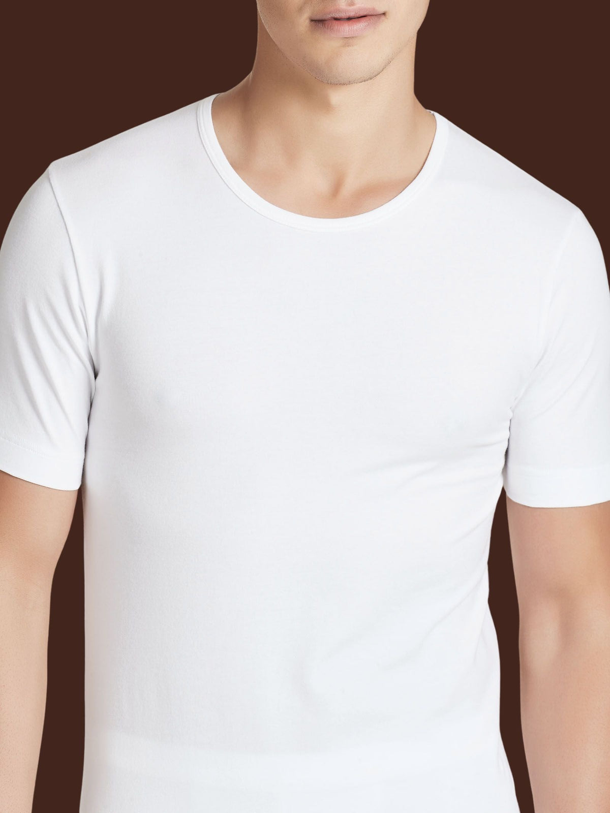 Bipack Maglietta Uomo Ragno Dynamic Eco Cotton Stretch Girocollo Manica Corta Bianco art. 611477 - dettaglio