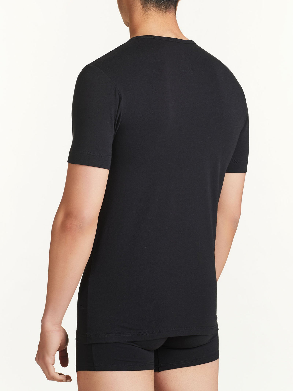 Bipack Maglietta Uomo Ragno Dynamic Eco Cotton Stretch Girocollo Manica Corta Nero art. 611477 - retro
