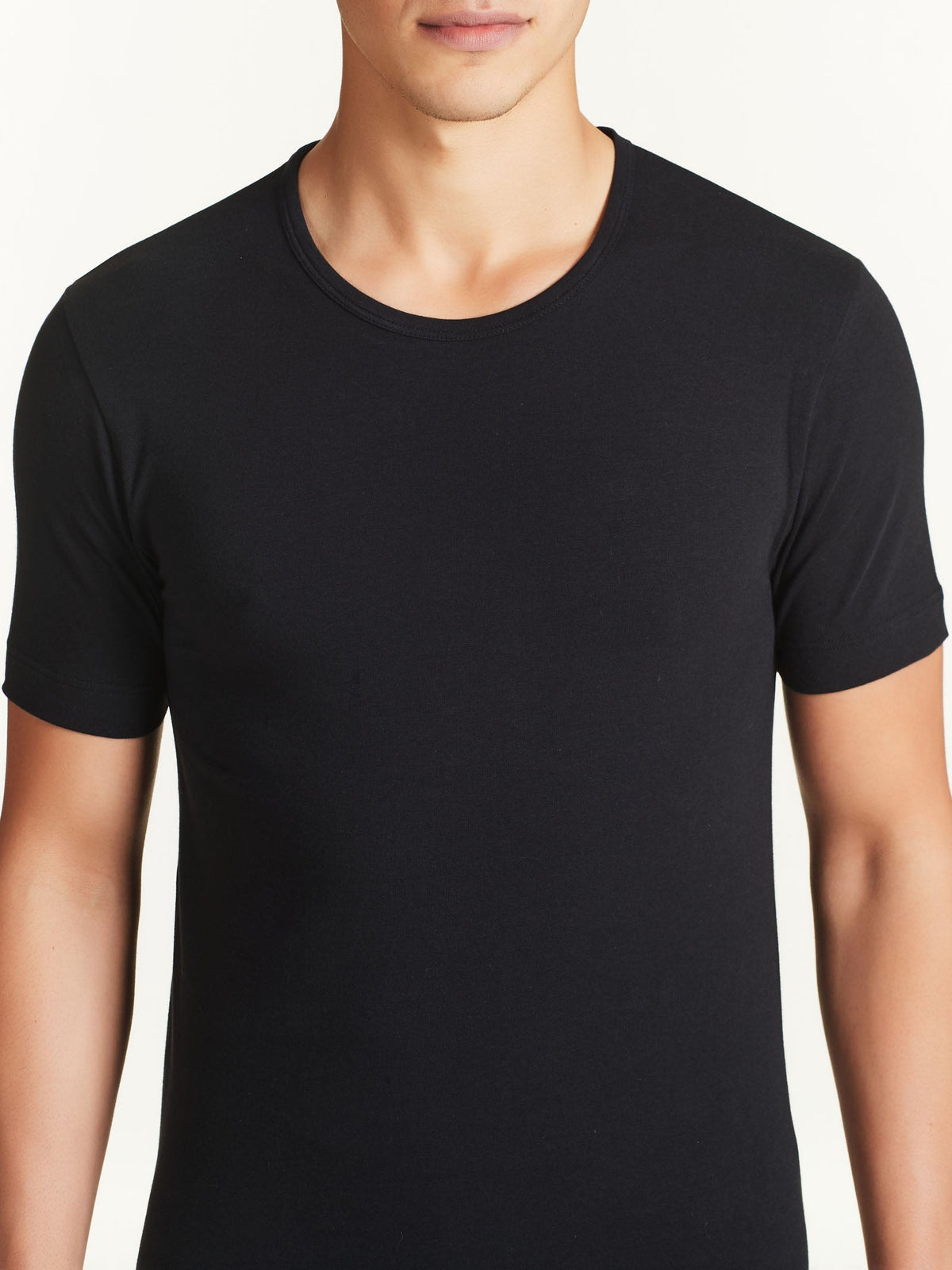 Bipack Maglietta Uomo Ragno Dynamic Eco Cotton Stretch Girocollo Manica Corta Nero art. 611477 - dettaglio