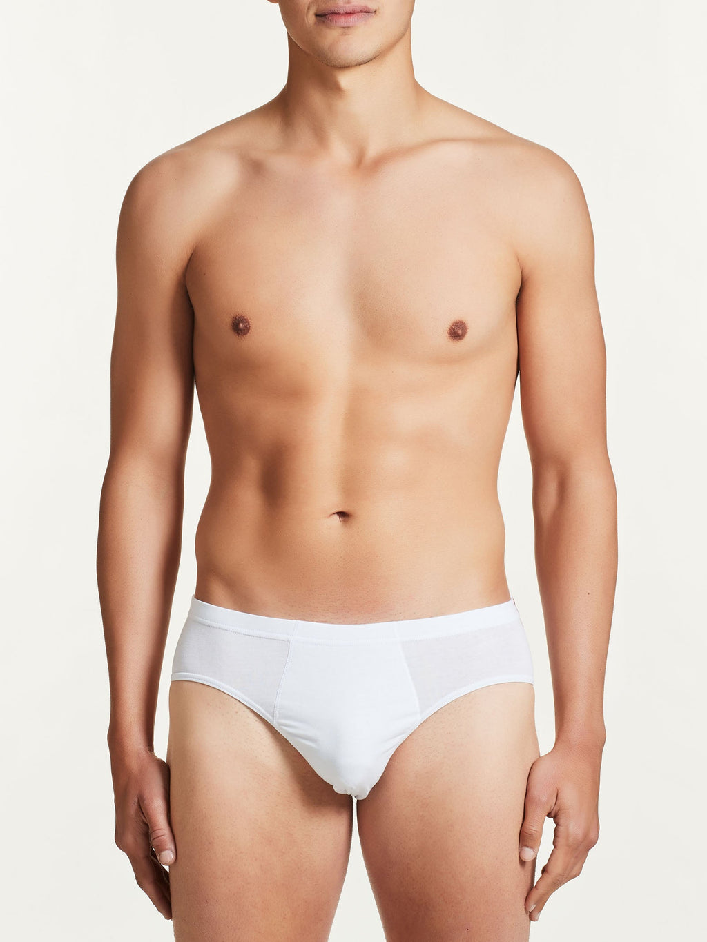 Tripack slip uomo Ragno Dynamic midi cotone elasticizzato 61147Q bianco