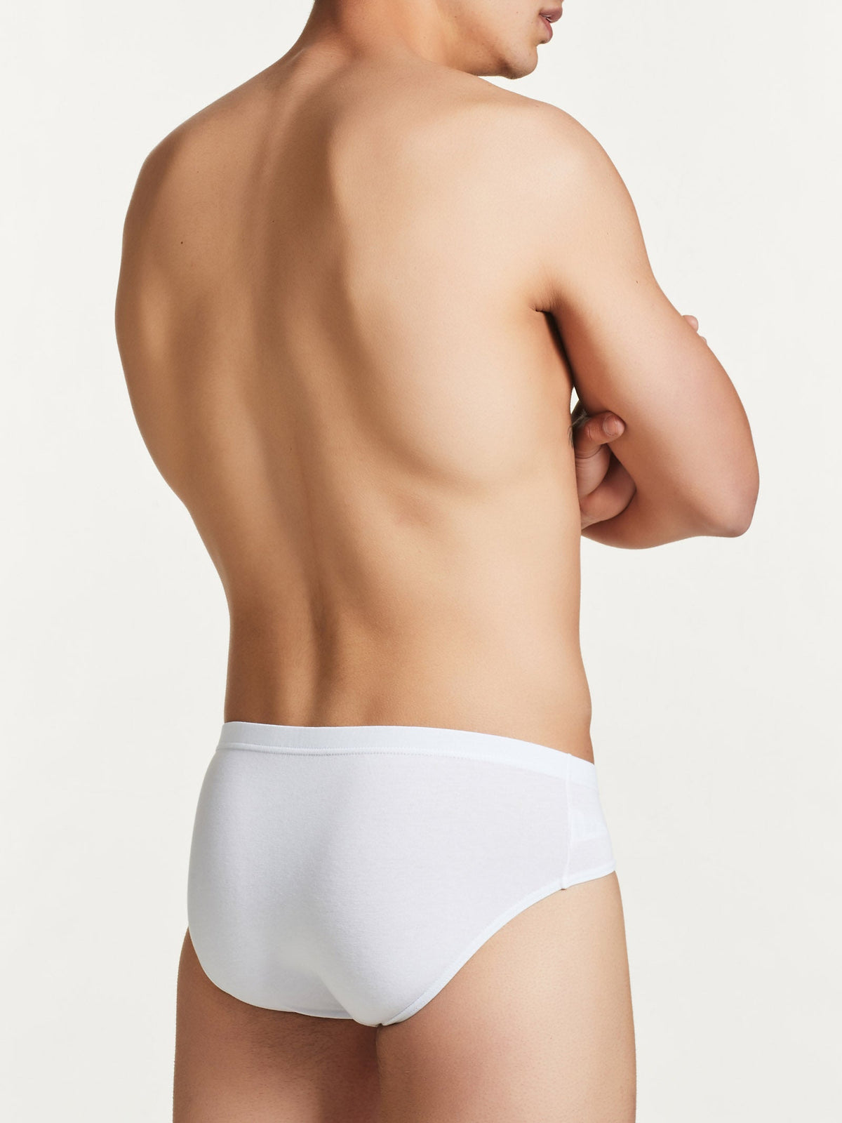 Tripack slip uomo Ragno Dynamic midi cotone elasticizzato 61147Q bianco