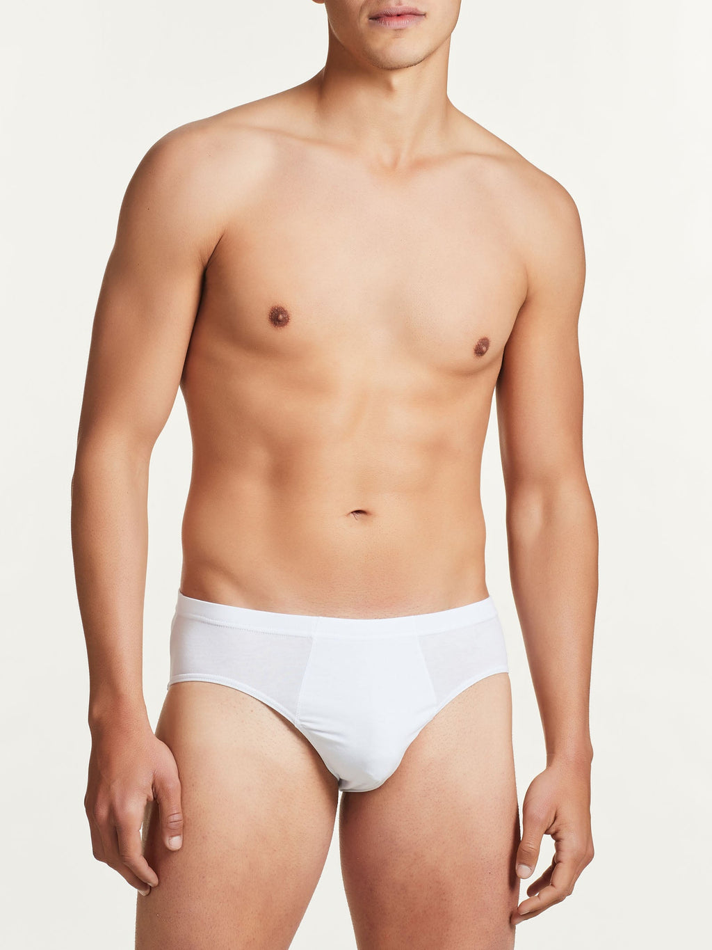 Tripack slip uomo Ragno Dynamic midi cotone elasticizzato 61147Q bianco