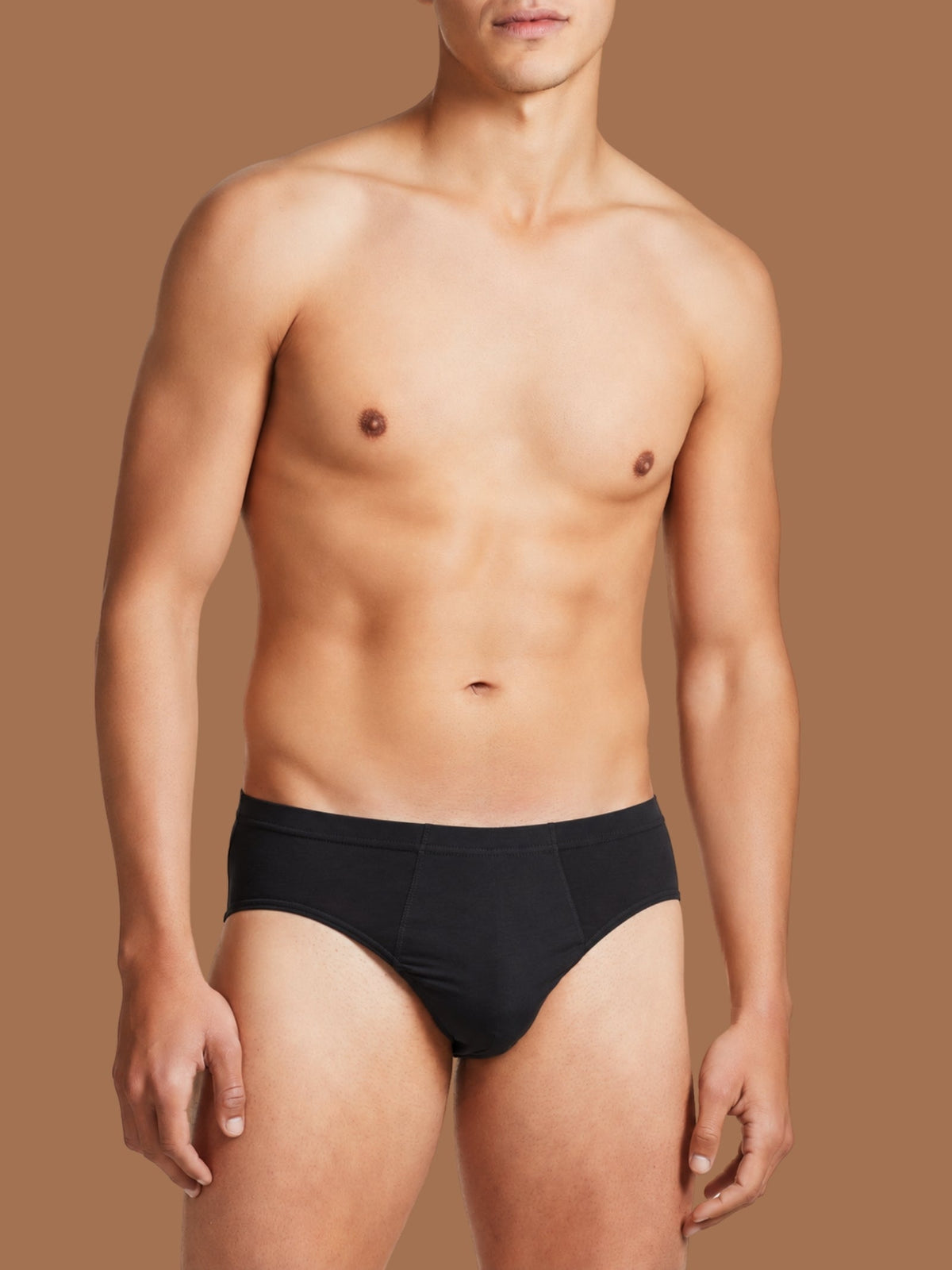 Tripack slip uomo Ragno Dynamic midi cotone elasticizzato 61147Q nero