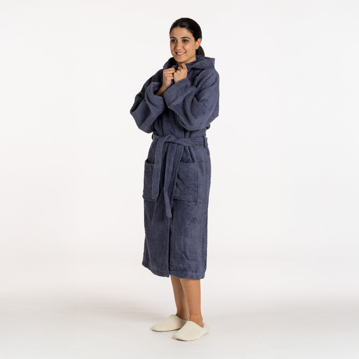 Accappatoio spugna Riviera Glamour Blu scuro