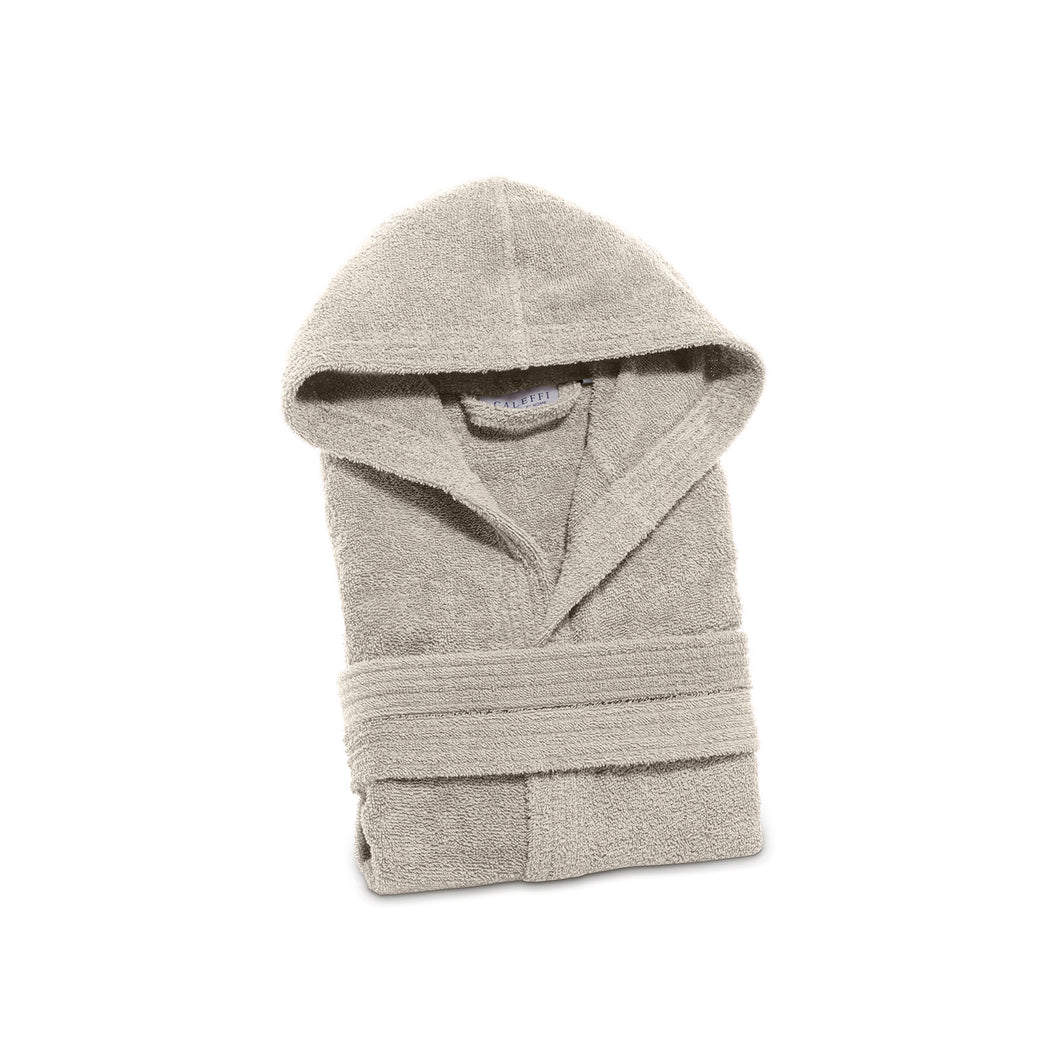 Accappatoio Unisex Caleffi Minorca Con Cappuccio In Cotone Spugnissima