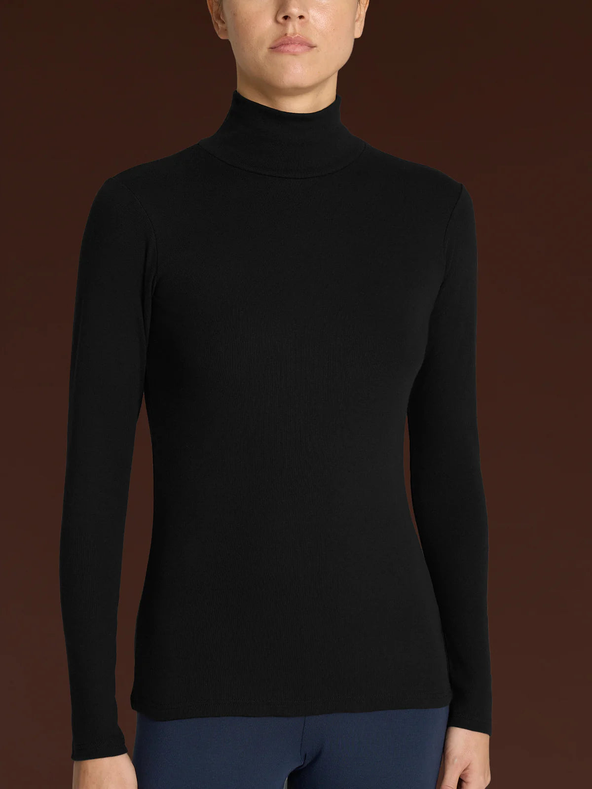 D274AZ Lupetto Caldo Cotone Donna Nero