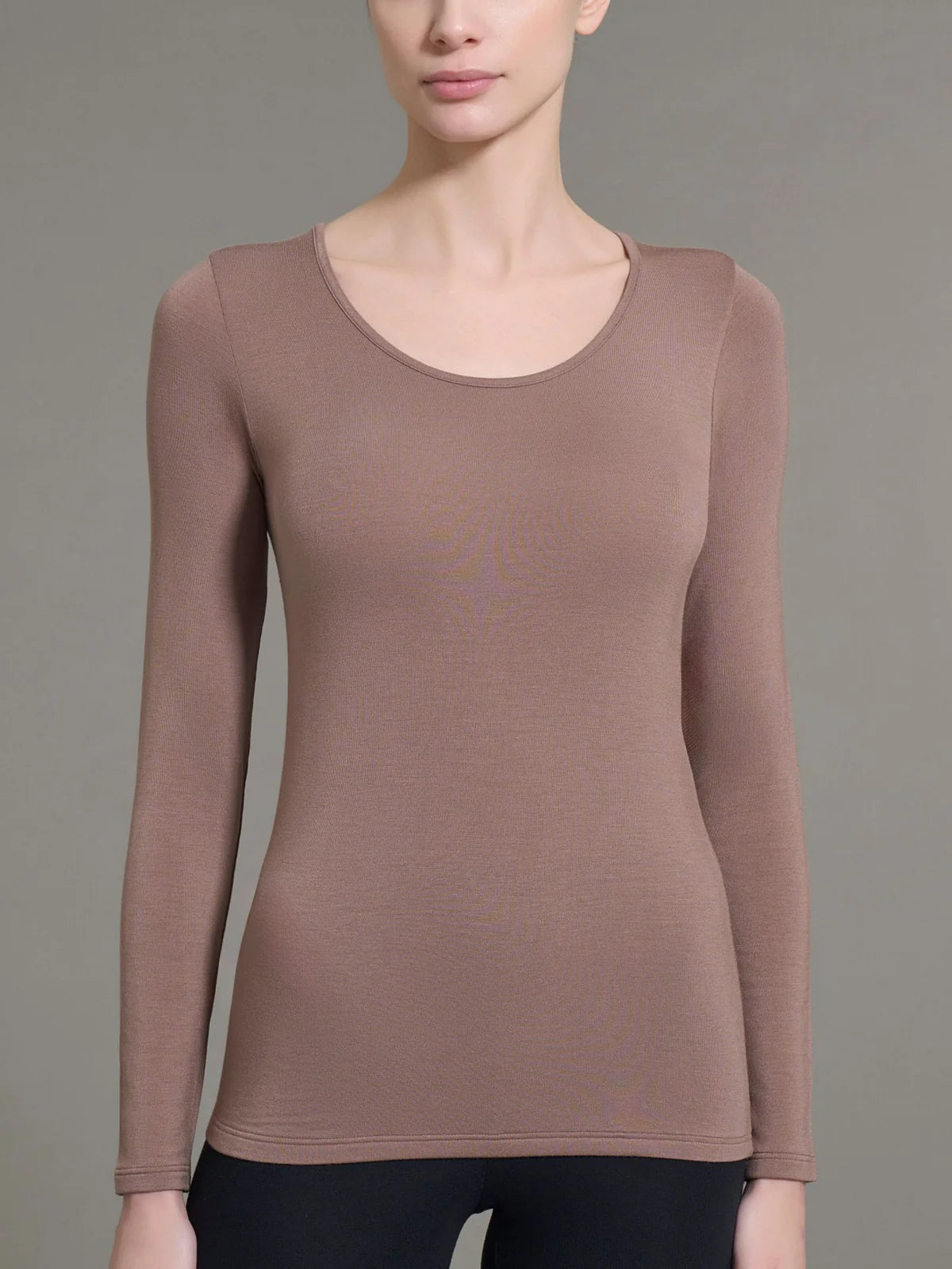 D794A9 Girogola Calda Viscosa Donna Pine Bark