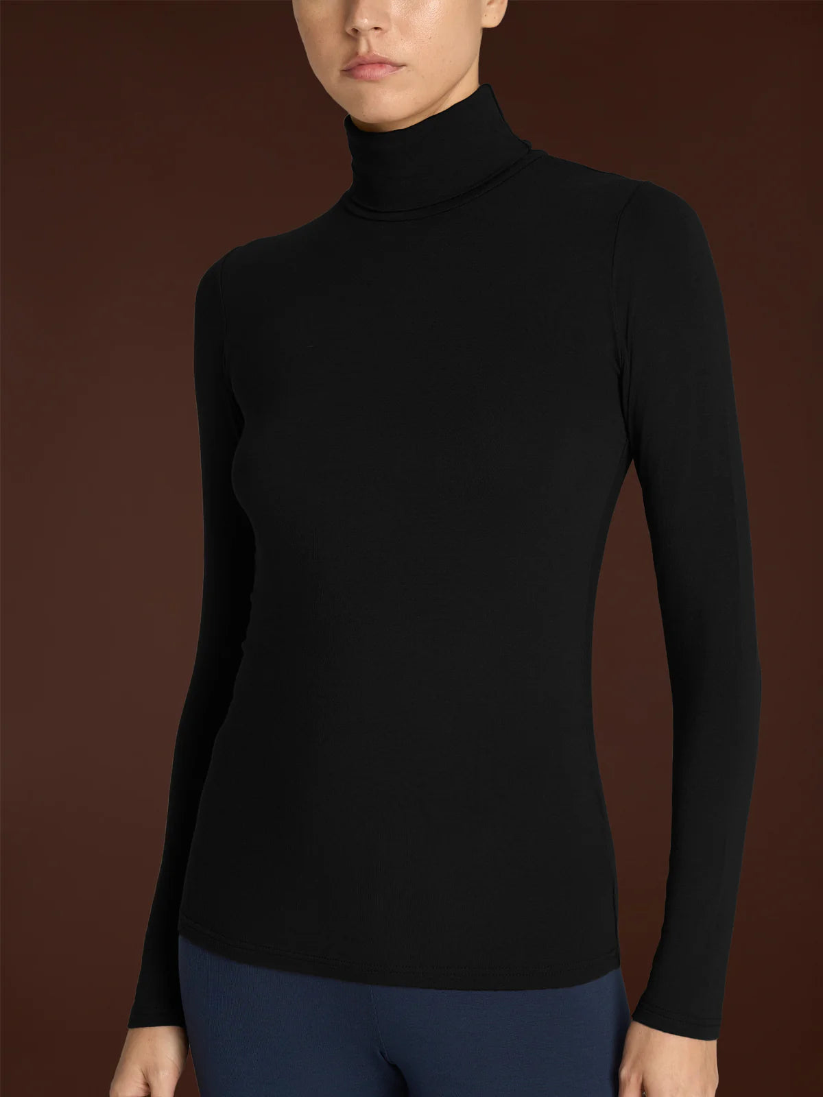 D794AK Dolcevita Calda Viscosa Donna Nero