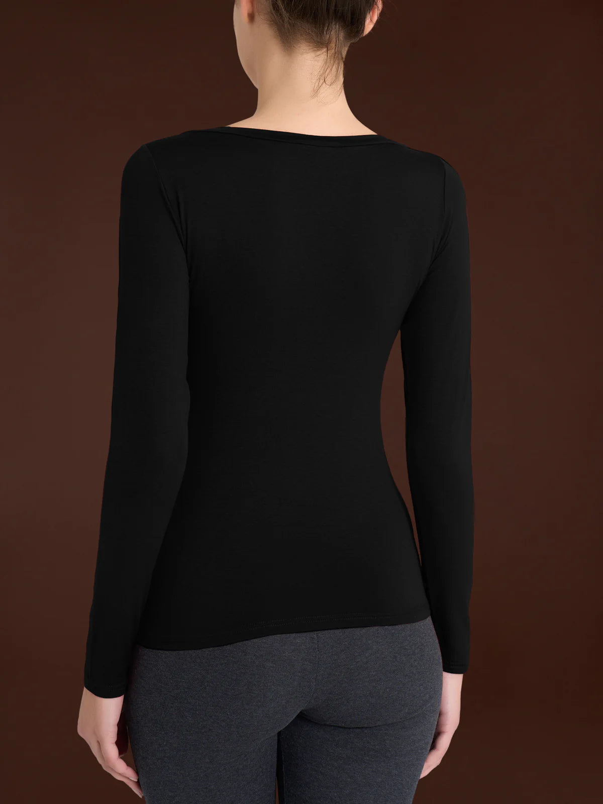 DM03AB Barchetta Cashmere Donna Nero back