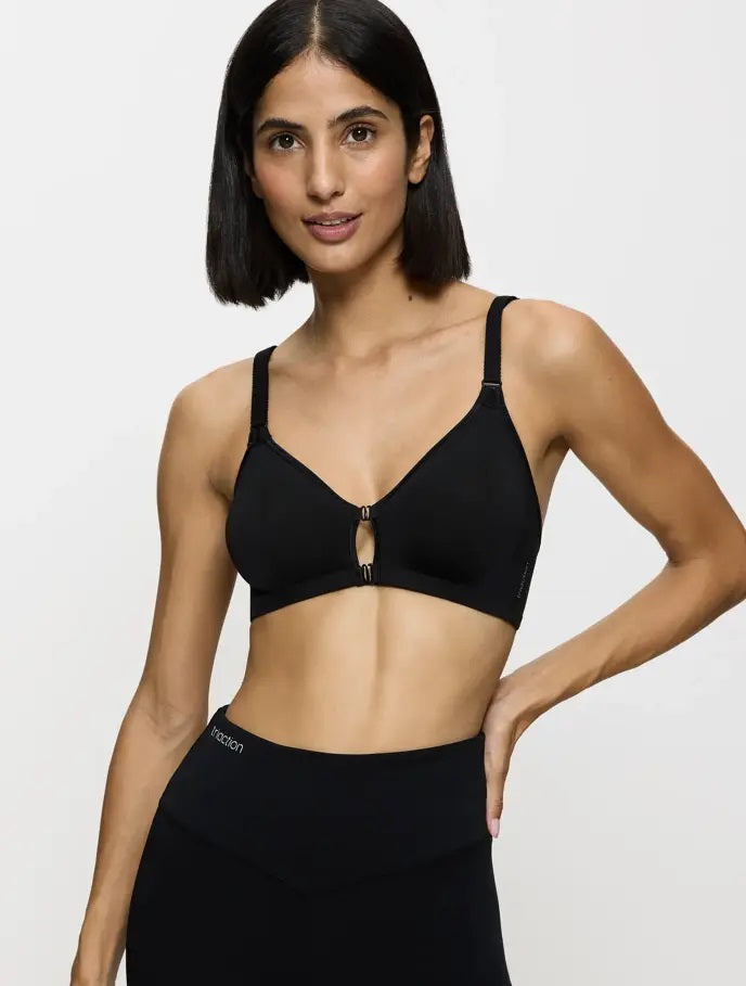 Reggiseno sportivo Triumph Triaction Fitness F senza ferretto nero