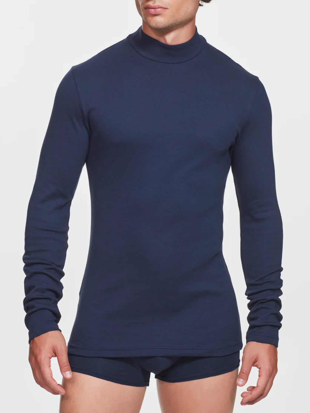 U262AZ Lupetto Caldo Cotone Blu
