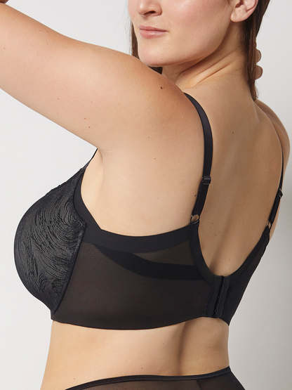 Reggiseno violeta nero back