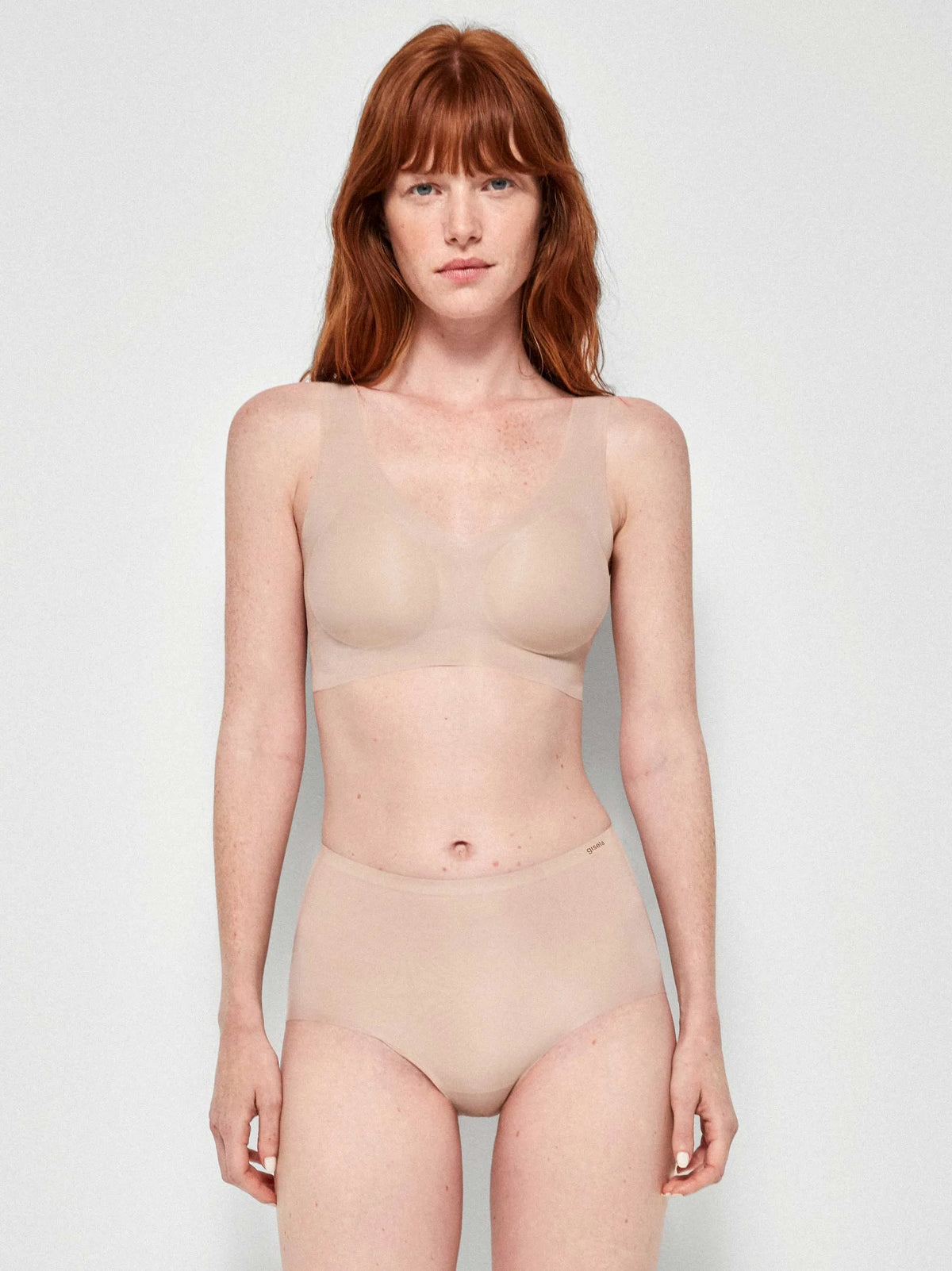 Slip Vita Alta Donna Gisela Seconda Pelle Senza Cuciture 1/10027 nudo