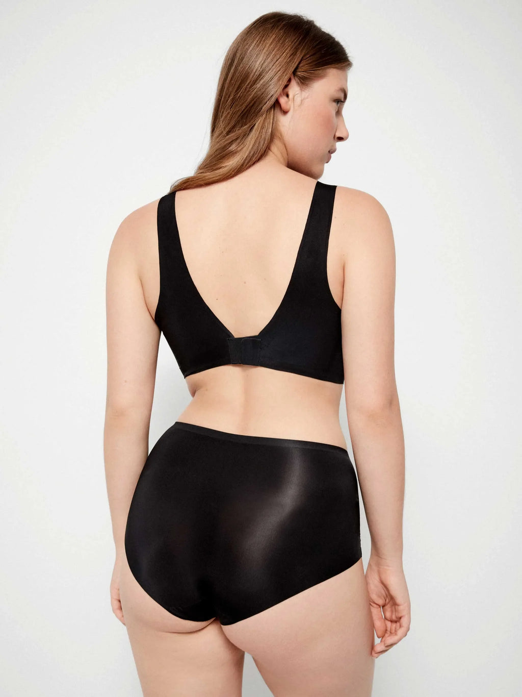 Slip Vita Alta Donna Gisela Seconda Pelle Senza Cuciture 1/10027 nero