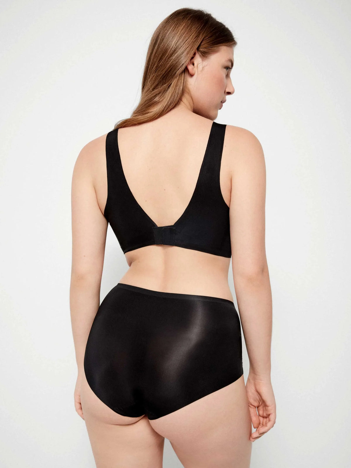 Slip Vita Alta Donna Gisela Seconda Pelle Senza Cuciture 1/10027 nero