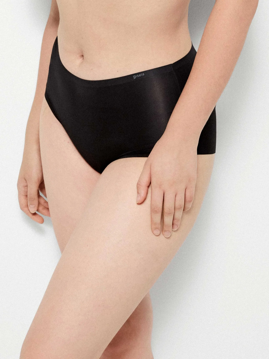 Slip Vita Alta Donna Gisela Seconda Pelle Senza Cuciture 1/10027 nero