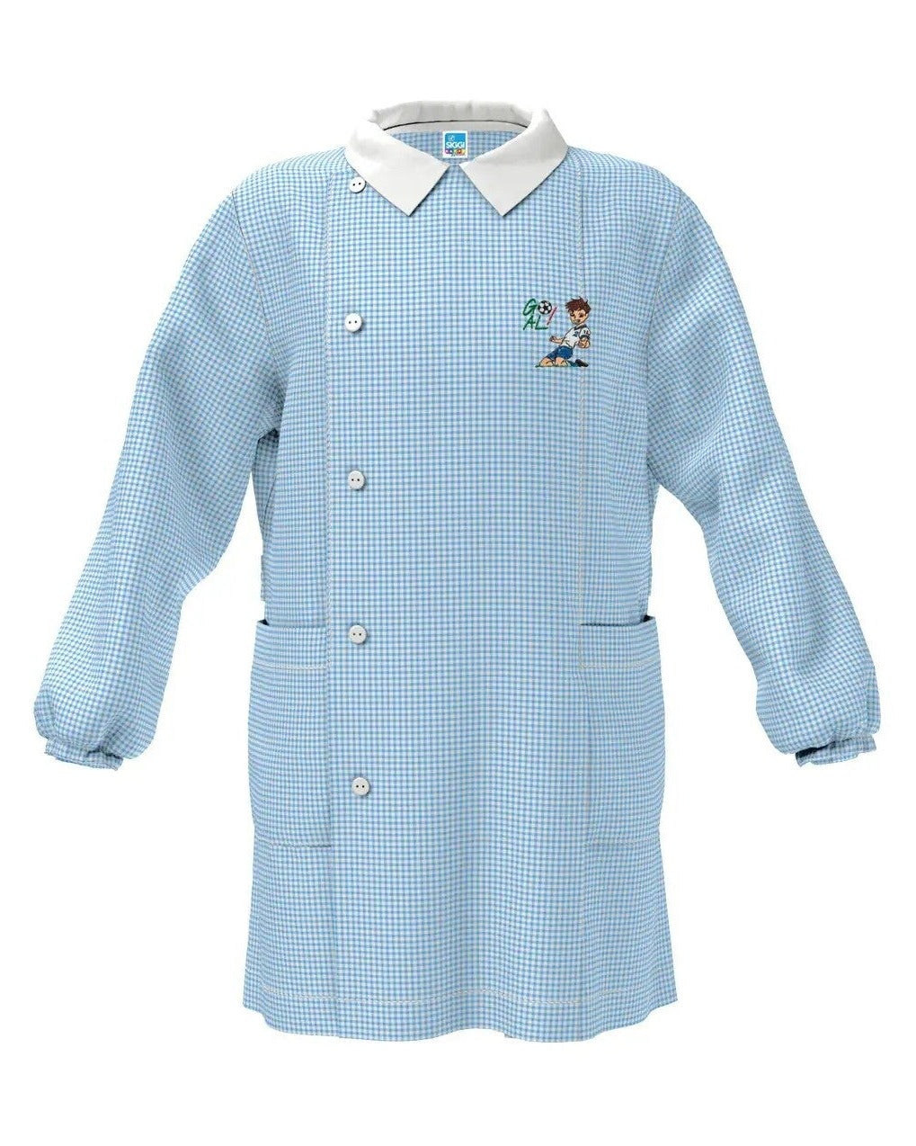 Grembiule Siggi Scuola Materna Bimbo Celeste art. 3890 , 3892