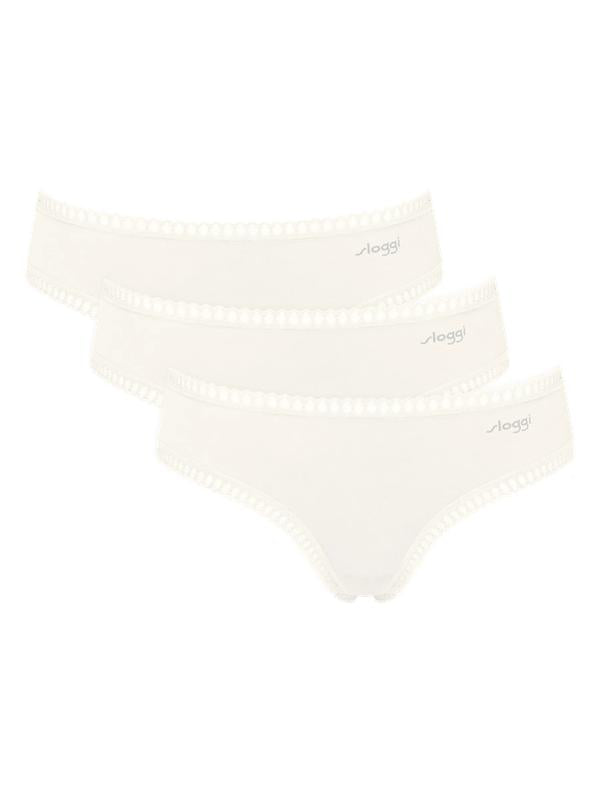 Slip hipster Sloggi GO Crush tris bianco Silk White