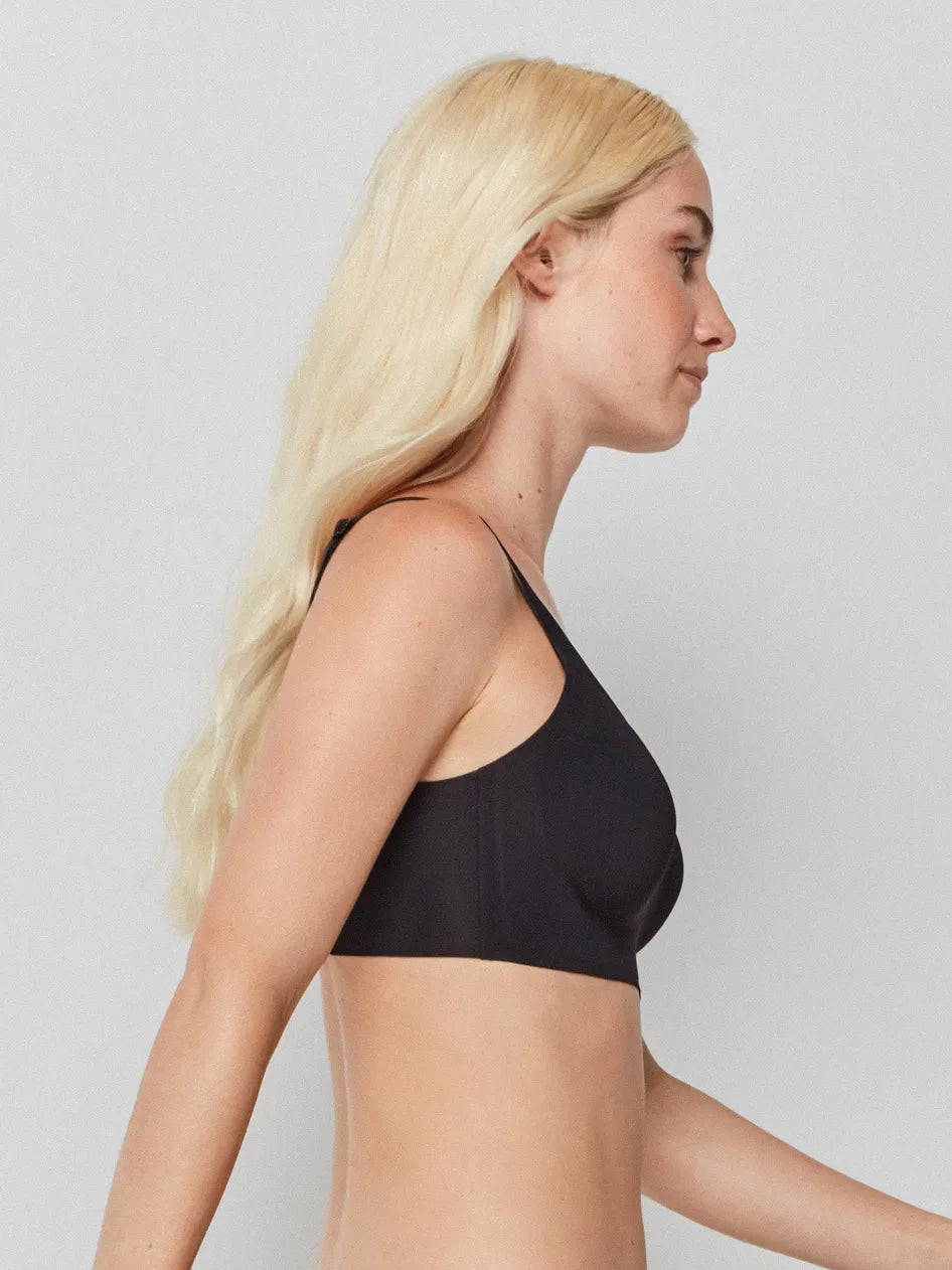 Bralette Gisela senza cuciture con coppe rimovibili 1/10010T nero
